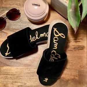 Sam Edelman Black High Top Espadrille Sandals